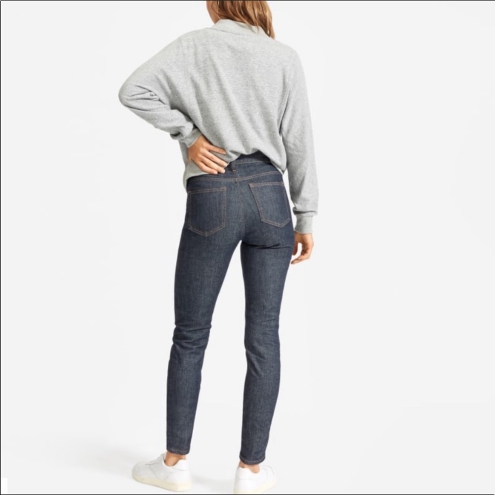 Everlane The High-Rise Skinny Jean Size 26 Indigo - Picture 9 of 16